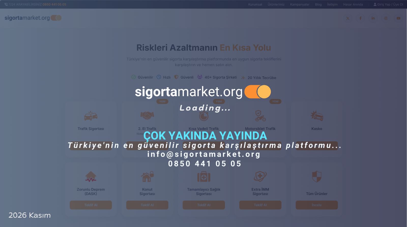 Sigorta Market - Çok Yakında Yayında